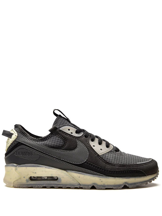 N372O Nike Air Max Terrascape 90 Hombres Negro/Gris Oscuro-Lime Ice