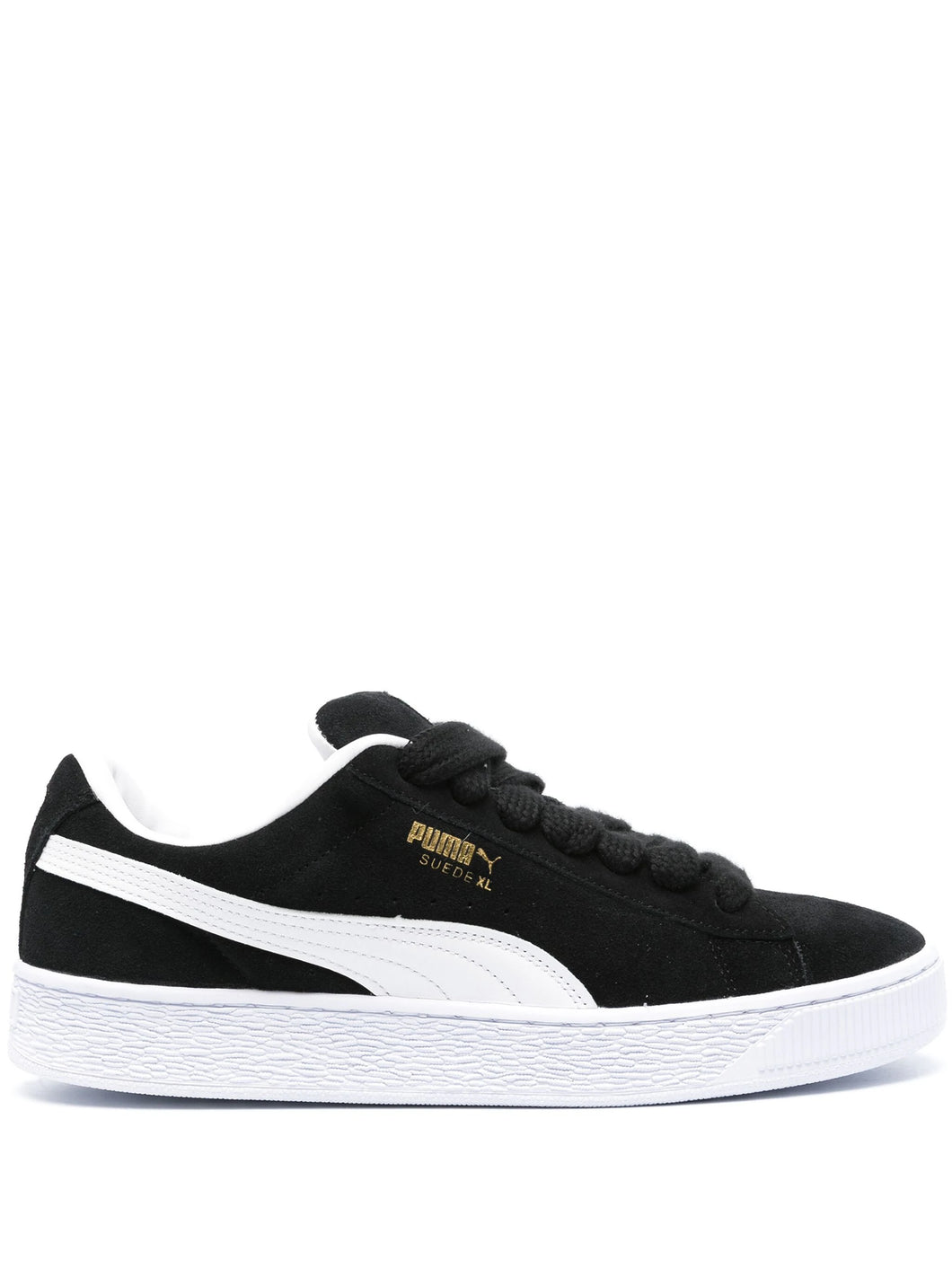 PUMA suade Xl tenis con logo estampado negro gamuza