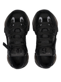 N373O DOLCE&GABBANA AIRMASTER LOGO COMBO SNEAKERS IN BLACK