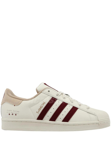 N372O Adidas Originals x YU NAGABA Superstar Blanco Borgoña BEIGE VINO