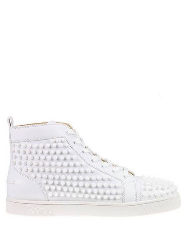 N372O  Christian Louboutin blanco piel bota