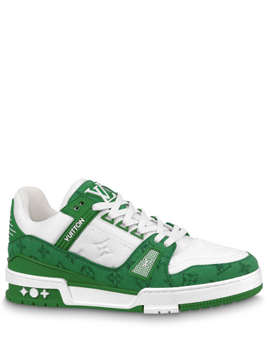 N372O TENIS LV TRAINER DENIM VERDE LOUIS VUITTON