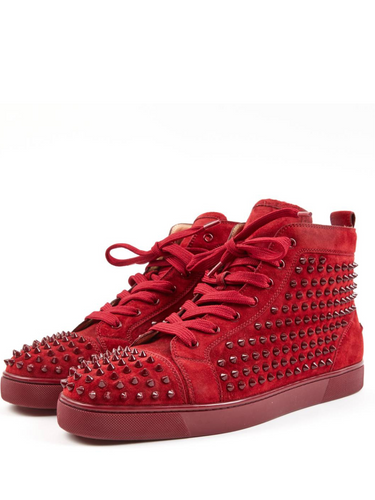 N372O  Christian Louboutin Rojo bota gamuza