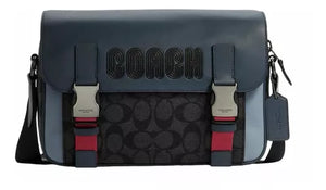 Bolsa bandolera coach hombre azul negro rojo