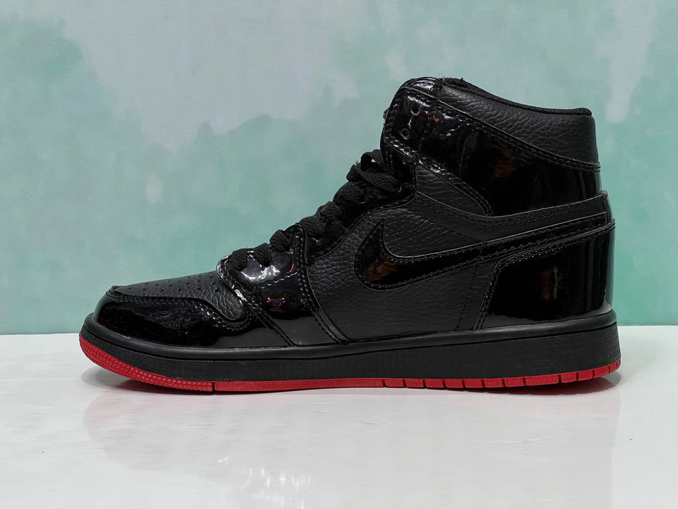 Kids tenis Jordan 1 charol rojo