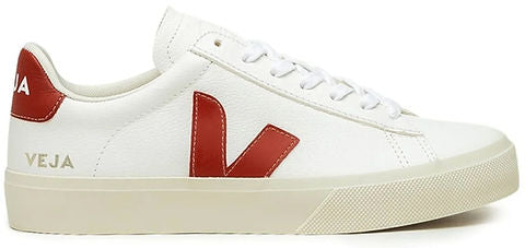 Veja Campo Chromefree Leather White Red