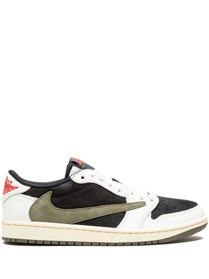 N372O (G5) Jordan tenis Air Jordan 1 Low OG Olive de Jordan x Travis Scott