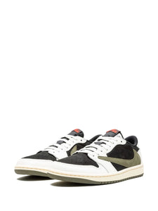 N372O (G5) Jordan tenis Air Jordan 1 Low OG Olive de Jordan x Travis Scott