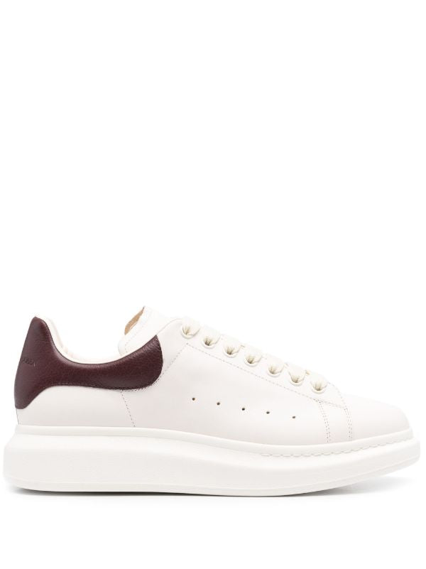 Alexander McQueen tenis Oversized blanco vino