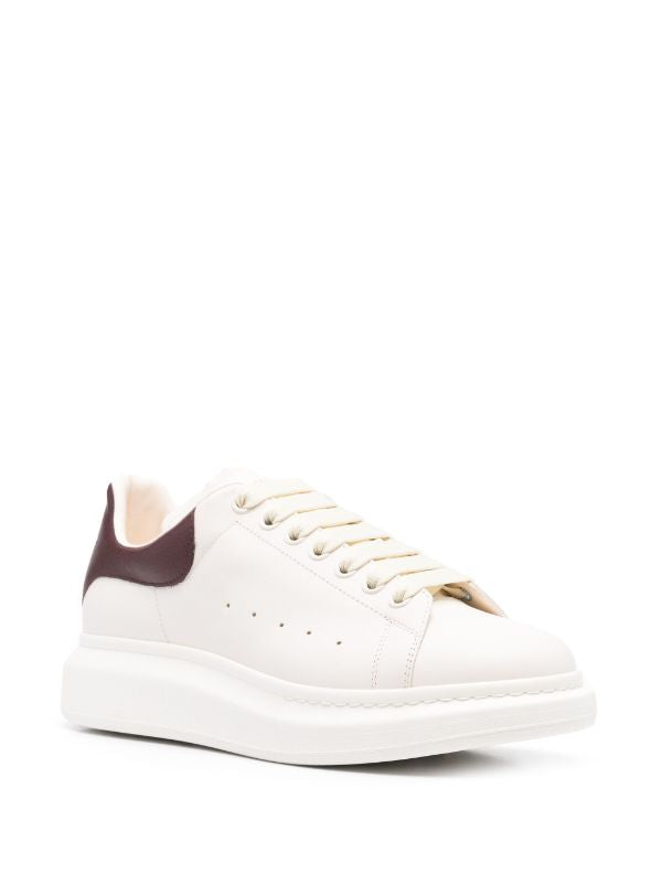 Alexander McQueen tenis Oversized blanco vino