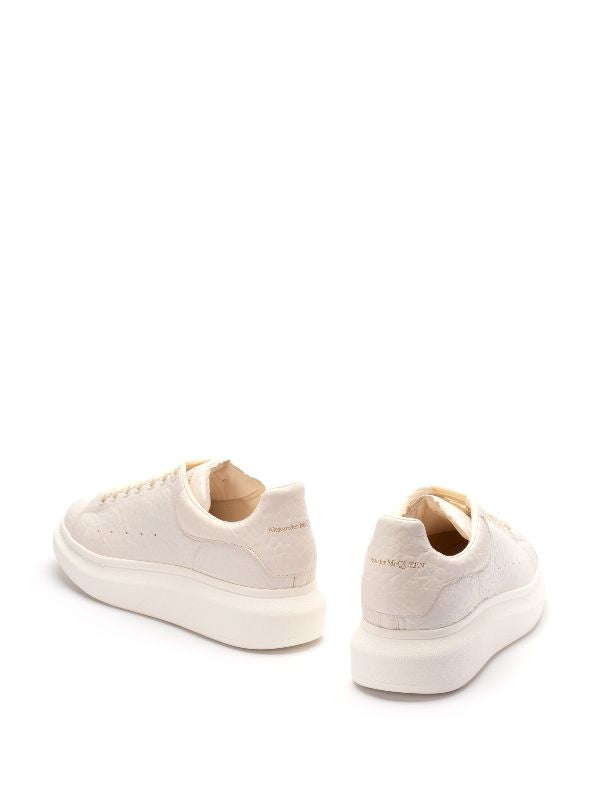 Alexander McQueen tenis Oversized beige piel borrego