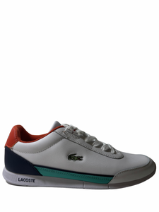 Tenis Lacoste blanco azul naranja