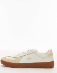 Tenis Lacoste piel canela Lacoste baseshot pro sneakers in tonal beige