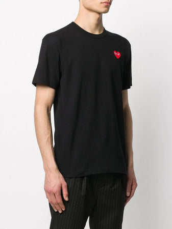 N372O COMME DES GARÇONS PLAYS Camiseta Heart de algodón con logo