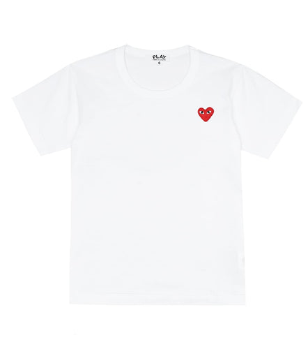 N372O COMME DES GARÇONS PLAYS Camiseta Heart de algodón con logo