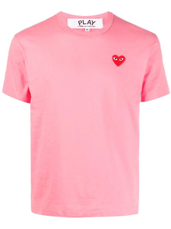 N372O COMME DES GARÇONS PLAYS Camiseta Heart de algodón con logo