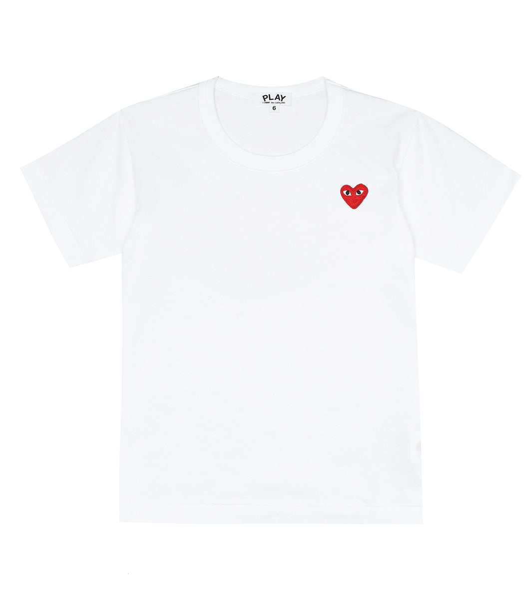 N372O COMME DES GARÇONS PLAYS Camiseta Heart de algodón con logo ...