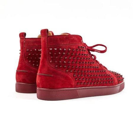 N372O  Christian Louboutin Rojo bota gamuza