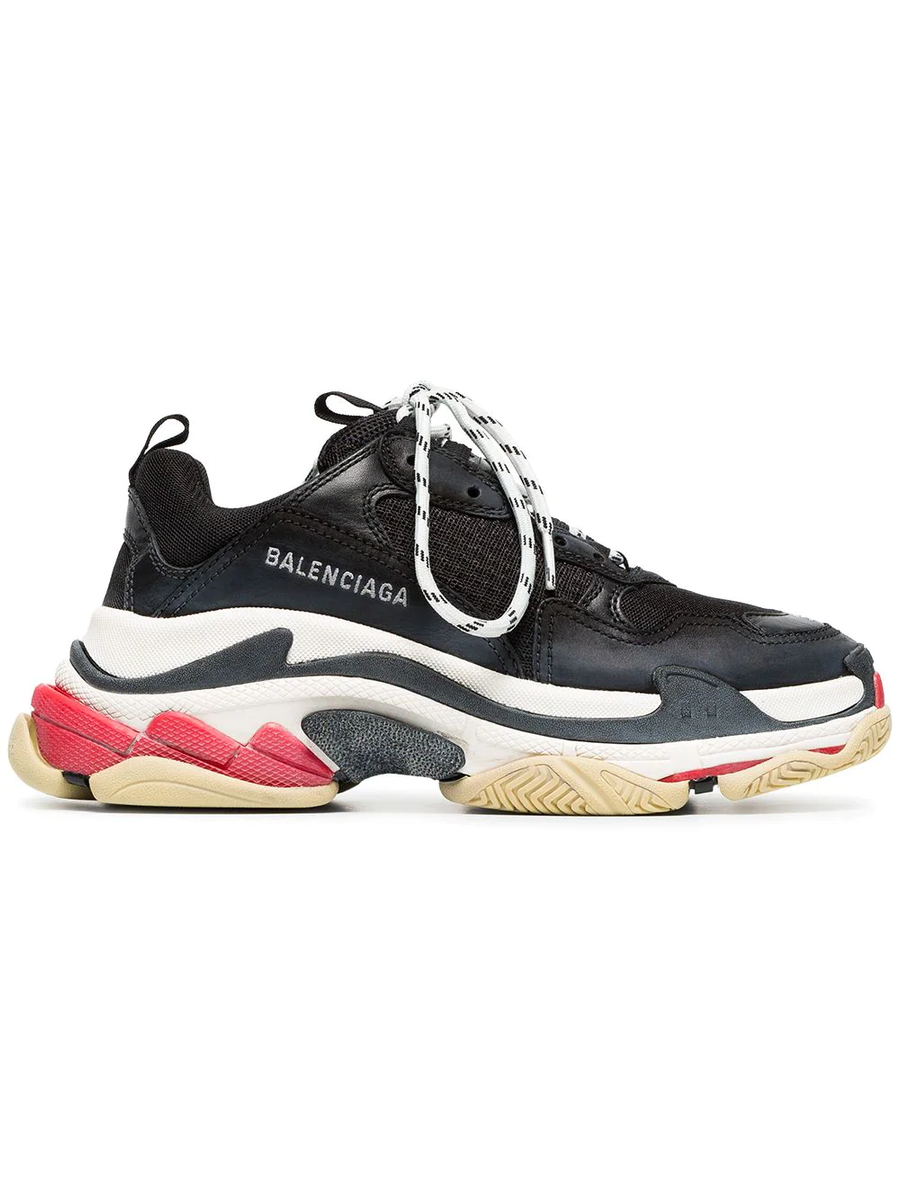 N372O Balenciaga tenis Triple S con agujetas– INEEDTENIS