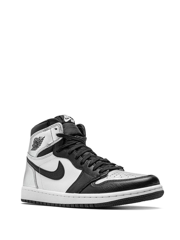 N370O Jordan tenis Air Jordan 1 High Silver