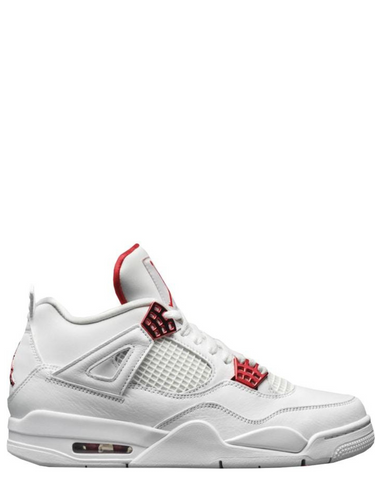 N372O air jordan retro 4 blanco rojo red metallic