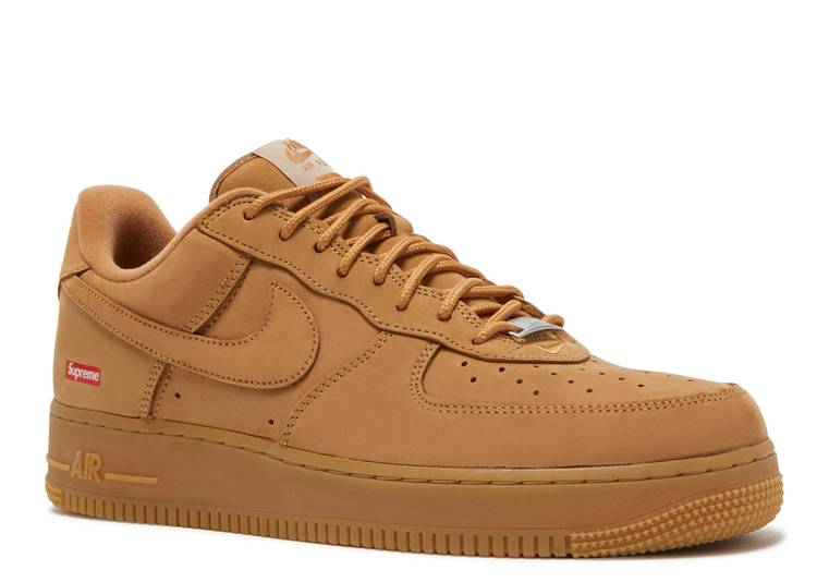 N370O NIKE AIR FORCE BEIGE SUPREME SUPREME X AIR FORCE 1 LOW SP 'WHEAT'