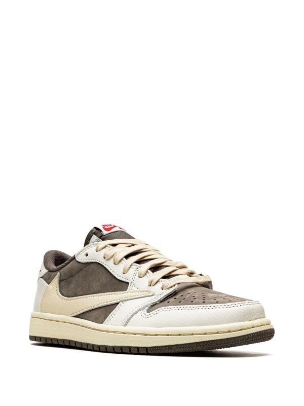 (G5) N370O Air Jordan 1 Low OG x Travis Scott Reverse Mocha