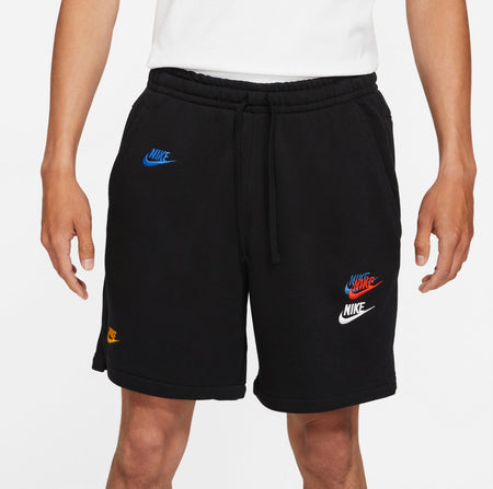 N370O Short Nike negro bordado múltilogos