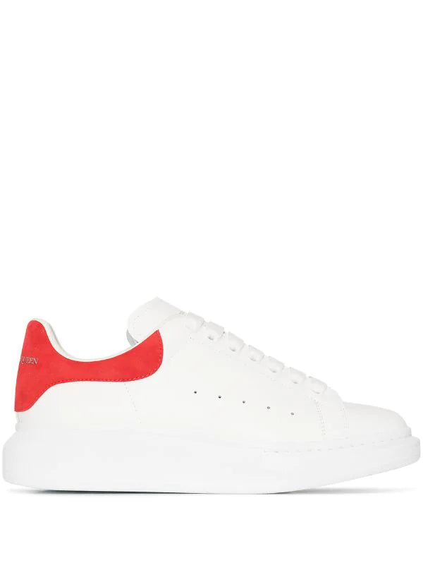 N370O Alexander McQueen tenis bajos Oversized Blanco Rojo INEEDTENIS