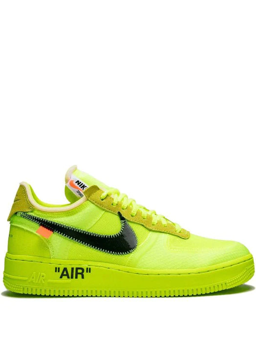 N370O Nike Air Force One off white neon Amarillo