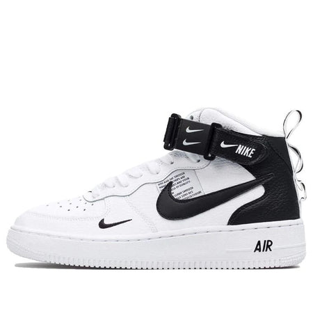 N370O Nike Air Force 1 Mid Utility White Black (GS)